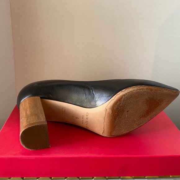 Kate Spade Julissa block Heel shoes Black/Napa size 9M - Picture 4 of 6